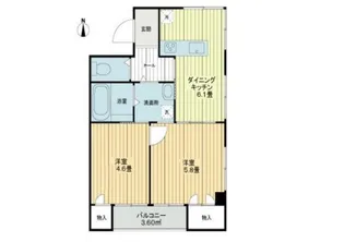 マリオン荻窪【3階】の間取り