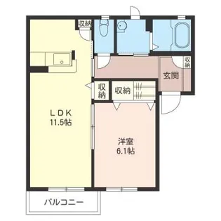 ディアスMO【2階】の間取り
