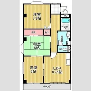 リバティー・ヒル乗鞍【1階】の間取り
