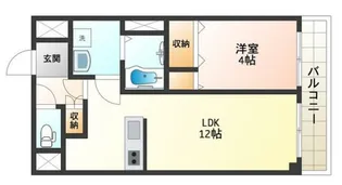 リベール入谷【6階】の間取り