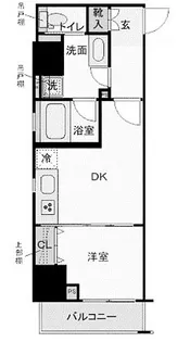 東京都千代田区東神田2【マンション】の間取り