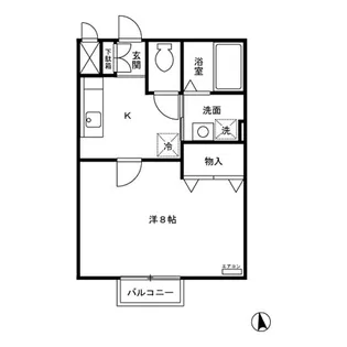 パセオプラシードK・S【2階】の間取り