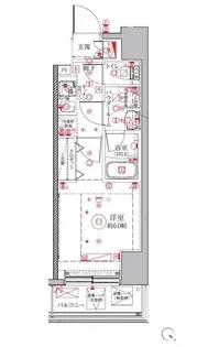 クレイシアIDZ横浜桜木町【4階】の間取り