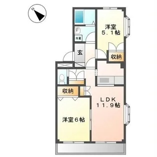 愛知県碧南市三度山町4【アパート】の間取り
