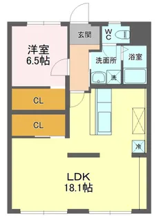 サンバレー草薙【2階】の間取り