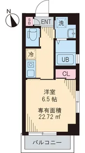 アーク五反田【1階】の間取り