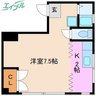 内山マンション【4階】の間取り