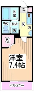 神奈川県川崎市多摩区中野島6【アパート】の間取り