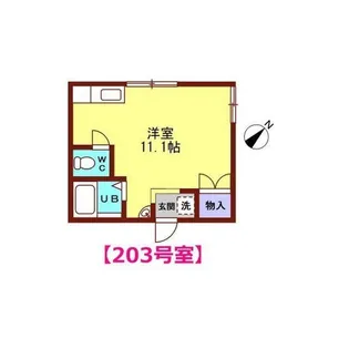 ホワイトハイツA【2階】の間取り