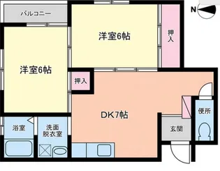 Mステージ紫原【1階】の間取り