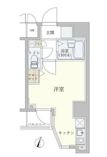 ミリオンプラザ目黒駅前【7階】の間取り