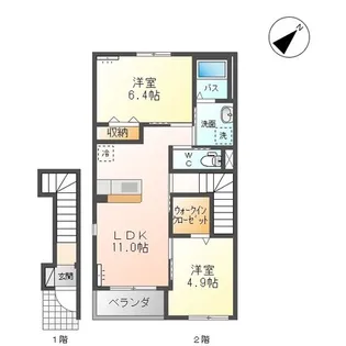 花風車【2階】の間取り