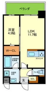 大阪府大阪市東住吉区湯里1【マンション】の間取り