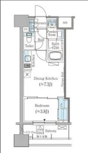 パークアクシス御茶ノ水ヒルトップ【7階】の間取り