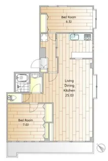 グランドキャッスル学芸大【1階】の間取り