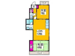 グリーンハイツあびこ【4階】の間取り