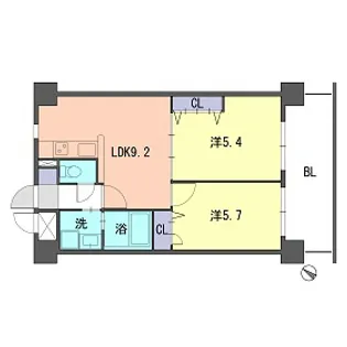 S-FORT福岡東【2階】の間取り