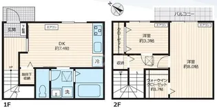 東京都江戸川区西瑞江3【一戸建】の間取り