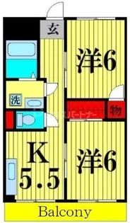 ニューサカエコーポ【2階】の間取り