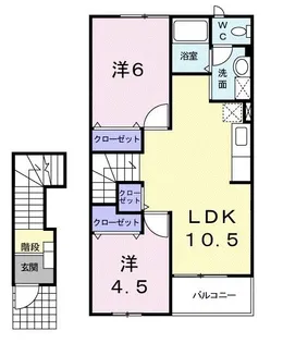 エレナーデ【2階】の間取り