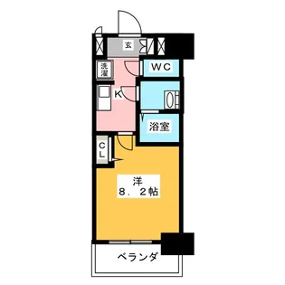 プレサンス上前津プレス【7階】の間取り