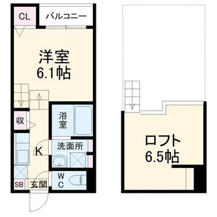 Lumiere亥鼻【1階】の間取り