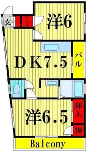 扇ビル【4階】の間取り