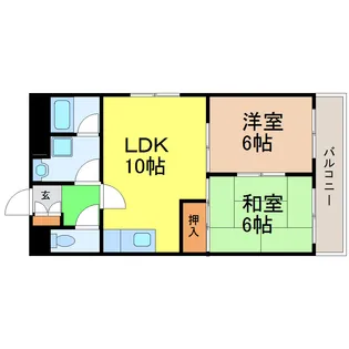 愛知県名古屋市中区平和2【マンション】の間取り