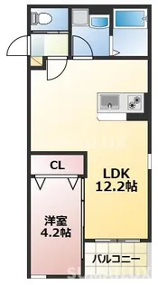 メゾンクレール長嶺南【3階】の間取り