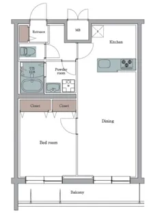 エルプレイス文京大塚【1階】の間取り