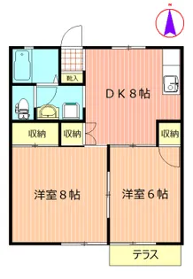 セジュール森の上【1階】の間取り