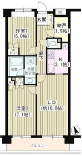 ラヴィーン等々力【3階】の間取り