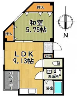 ネオセルコ平塚ビル【5階】の間取り