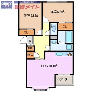 ポラリス【1階】の間取り