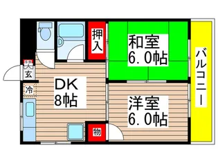 コスモリード船橋イースト【6階】の間取り