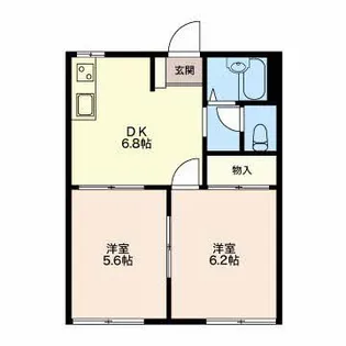 AYUMIハイツ【1階】の間取り