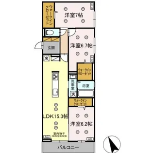 プレアデス【3階】の間取り