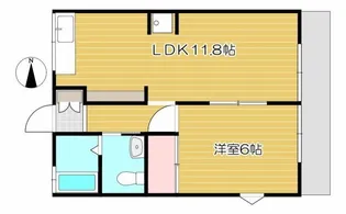 ハイツ片倉A【1階】の間取り