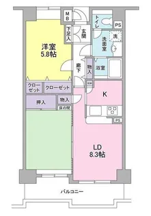 プレジール鷺沼【3階】の間取り