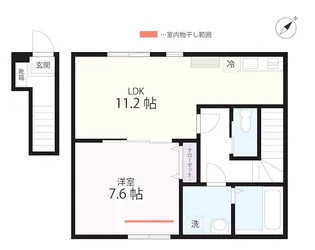 クワイエット クラブ ハウス ミックス 天王町(仮)【2階】の間取り