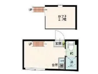 抜弁天フラット【2階】の間取り