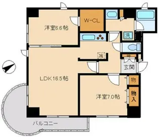 クレストグラード【3階】の間取り