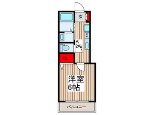入間市駅 徒歩10分 ペット可 オートロック 1K【1階】の間取り