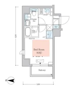 アーバネックス南品川II【3階】の間取り