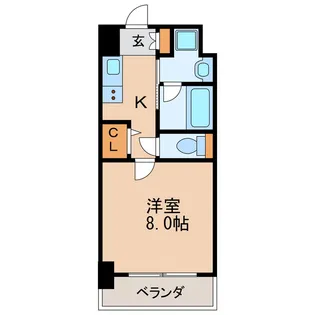 アプリーレ代官町【3階】の間取り