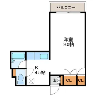 パルティール23【3階】の間取り