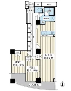 夢海の街【19階】の間取り