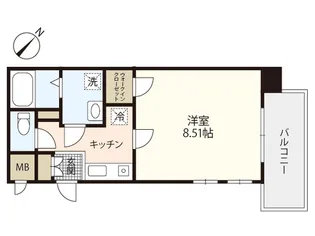 第18友建ビル【9階】の間取り
