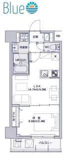 ダイヤモンドビル【4階】の間取り