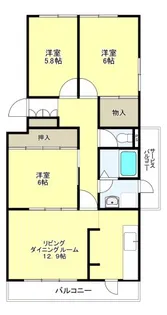 志木ニュータウン東の森弐番街7号棟【2階】の間取り